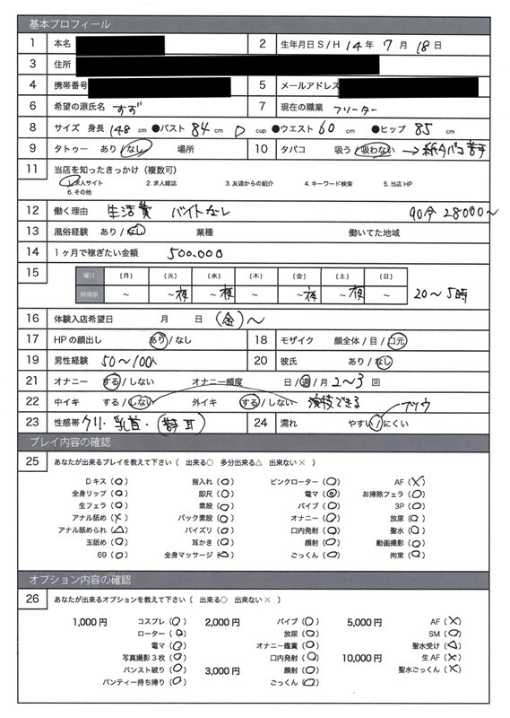 風俗面接SEX盗撮 本番推奨風俗店の面接→SEX体験講習パーフェクト流出！！ ＃002 面接シロウト 4名245分 6